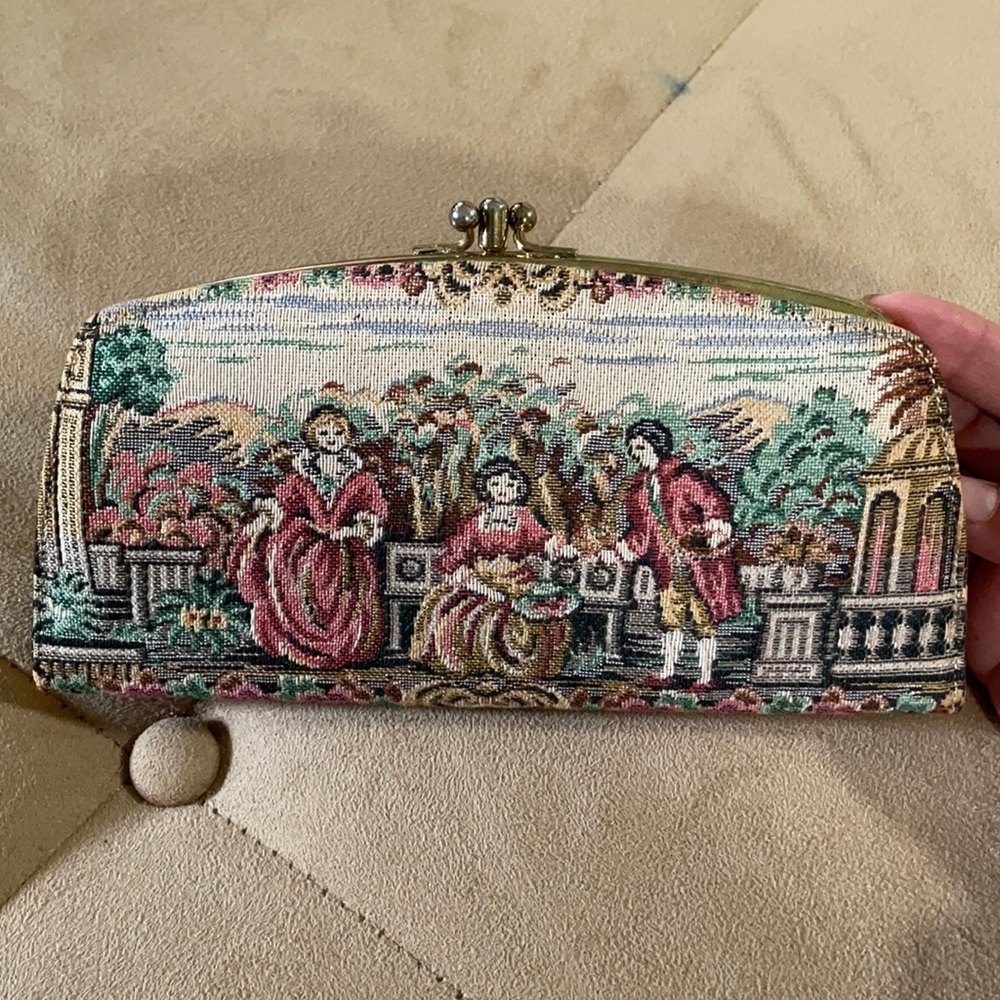 Vintage tapestry wallet by Baronet unused